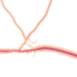 Daytime road noise heatmap for CV35 0PU
