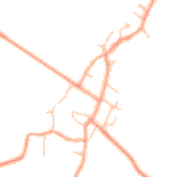 Daytime road noise heatmap for CV35 0SX