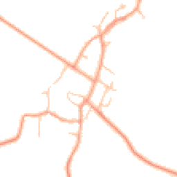 Daytime road noise heatmap for CV35 0TA