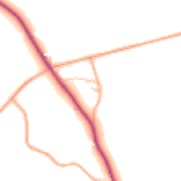 Daytime road noise heatmap for CV35 7AH