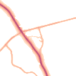 Daytime road noise heatmap for CV35 7BY