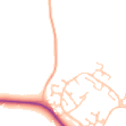 Daytime road noise heatmap for CV35 7BZ