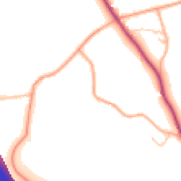 Daytime road noise heatmap for CV35 7DQ