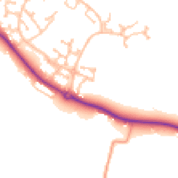 Daytime road noise heatmap for CV35 7EN