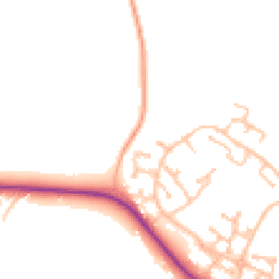 Daytime road noise heatmap for CV35 7ER