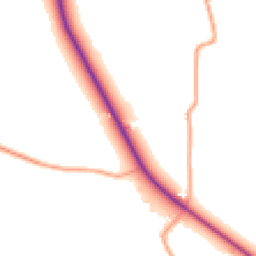 Daytime road noise heatmap for CV35 7HA