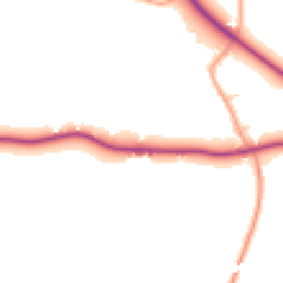 Daytime road noise heatmap for CV35 7HQ