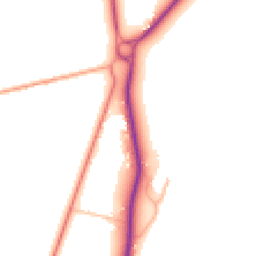 Daytime road noise heatmap for CV35 7HY