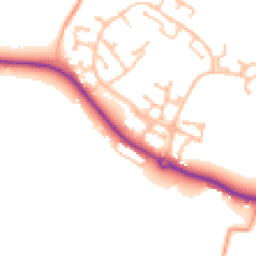 Daytime road noise heatmap for CV35 7JR