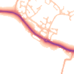 Daytime road noise heatmap for CV35 7JS
