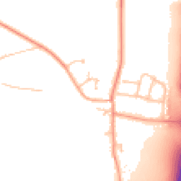 Daytime road noise heatmap for CV35 7QH