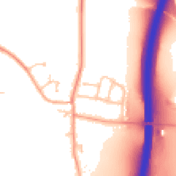 Daytime road noise heatmap for CV35 7QQ