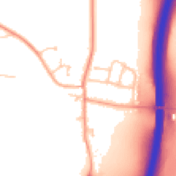 Daytime road noise heatmap for CV35 7QY