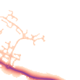 Daytime road noise heatmap for CV35 7SY