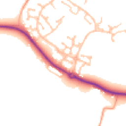 Daytime road noise heatmap for CV35 7TB