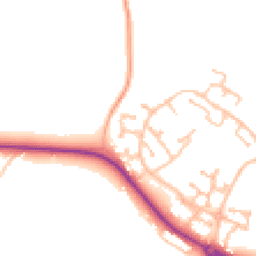 Daytime road noise heatmap for CV35 7TN