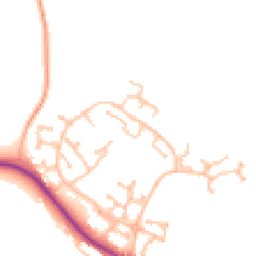 Daytime road noise heatmap for CV35 7TQ