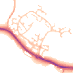 Daytime road noise heatmap for CV35 7TX