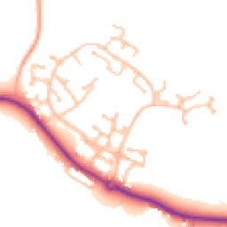 Daytime road noise heatmap for CV35 7TY