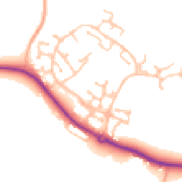 Daytime road noise heatmap for CV35 7UA