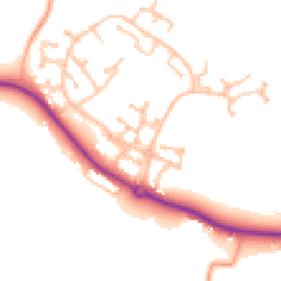 Daytime road noise heatmap for CV35 7UB