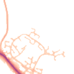 Daytime road noise heatmap for CV35 7UE