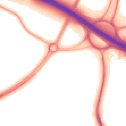 Night-time road noise heatmap for CV35 8AH