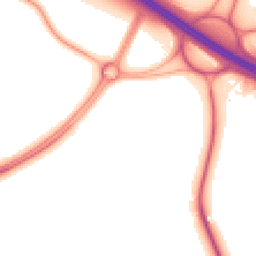 Night-time road noise heatmap for CV35 8AJ