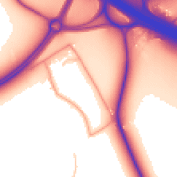 Daytime road noise heatmap for CV35 8AL