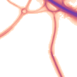 Night-time road noise heatmap for CV35 8AL