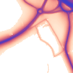 Daytime road noise heatmap for CV35 8AW