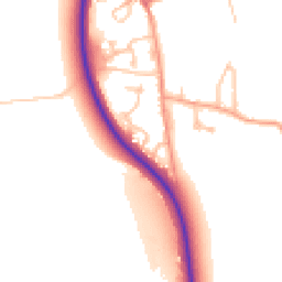 Daytime road noise heatmap for CV35 8DE