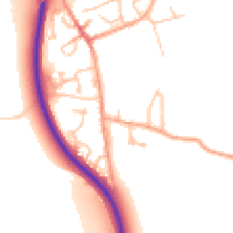 Daytime road noise heatmap for CV35 8DT