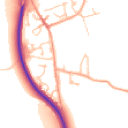 Daytime road noise heatmap for CV35 8DW