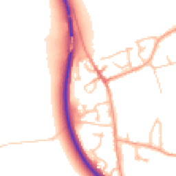 Daytime road noise heatmap for CV35 8EJ