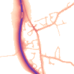 Daytime road noise heatmap for CV35 8EL