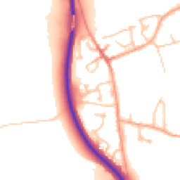 Daytime road noise heatmap for CV35 8EQ