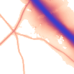 Daytime road noise heatmap for CV35 8NA