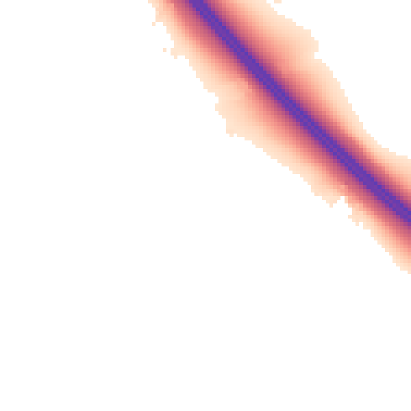 Night-time road noise heatmap for CV35 8NA