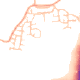 Daytime road noise heatmap for CV35 8NE