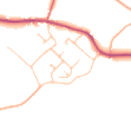 Daytime road noise heatmap for CV35 8NT