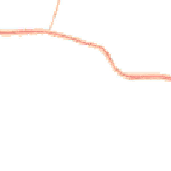 Night-time road noise heatmap for CV35 8NU