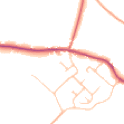 Daytime road noise heatmap for CV35 8PG