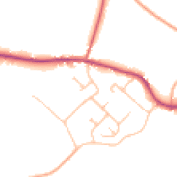 Daytime road noise heatmap for CV35 8PZ