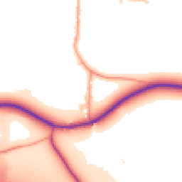 Daytime road noise heatmap for CV35 8QS