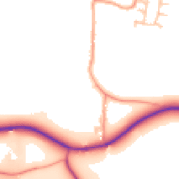 Daytime road noise heatmap for CV35 8RJ