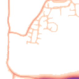 Daytime road noise heatmap for CV35 8ST