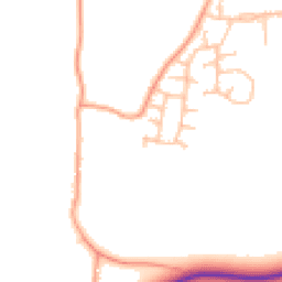 Daytime road noise heatmap for CV35 8SZ