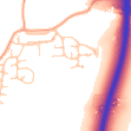 Daytime road noise heatmap for CV35 8UQ