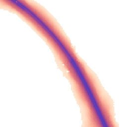 Night-time road noise heatmap for CV35 8XF